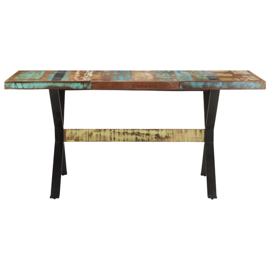 Dining Table 160x80x76 cm Solid Reclaimed Wood Dining Table 160x80x76 cm Solid Reclaimed Wood