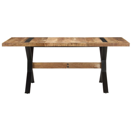 Dining Table 180x90x76 cm Rough Mango Wood Dining Table 180x90x76 cm Rough Mango Wood