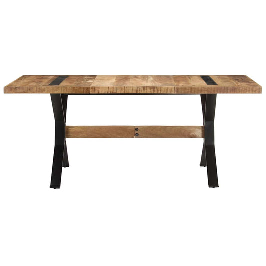 321610 vidaXL Dining Table 180x90x76 cm Rough Mango Wood 321610 vidaXL Dining Table 180x90x76 cm Rough Mango Wood