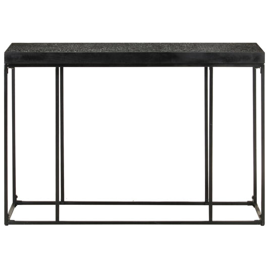 Console Table Black 110x35x76 cm Solid Acacia and Mango Wood Console Table Black 110x35x76 cm Solid Acacia and Mango Wood