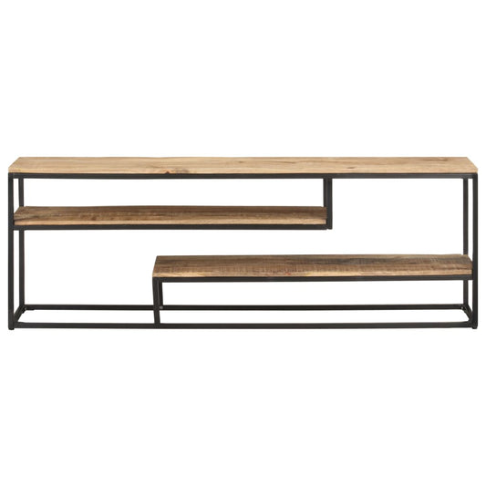 TV Cabinet 130x30x45 cm Rough Mango Wood TV Cabinet 130x30x45 cm Rough Mango Wood