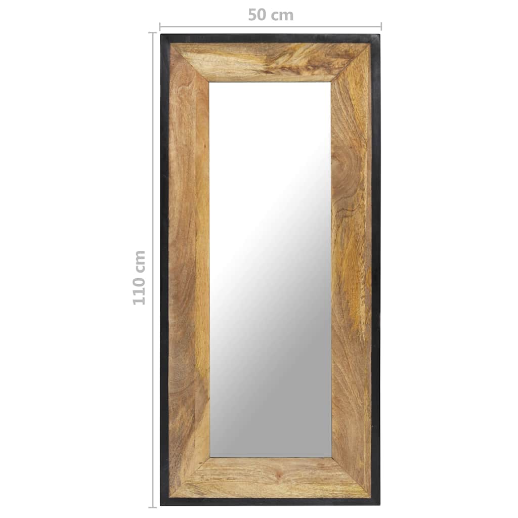 321631 vidaXL Mirror 110x50 cm Solid Mango Wood