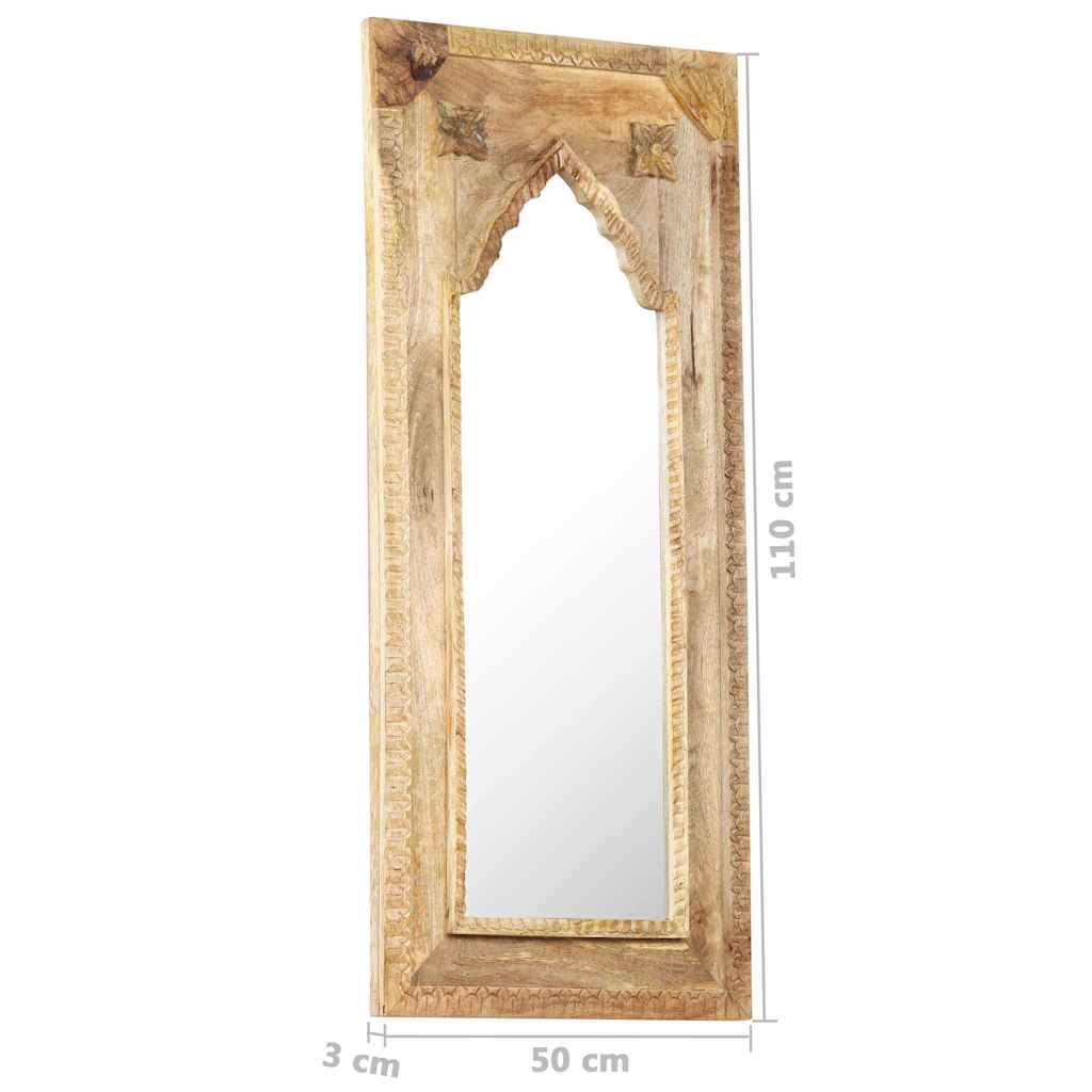 321650 vidaXL Mirror 50x3x110 cm Solid Mango Wood