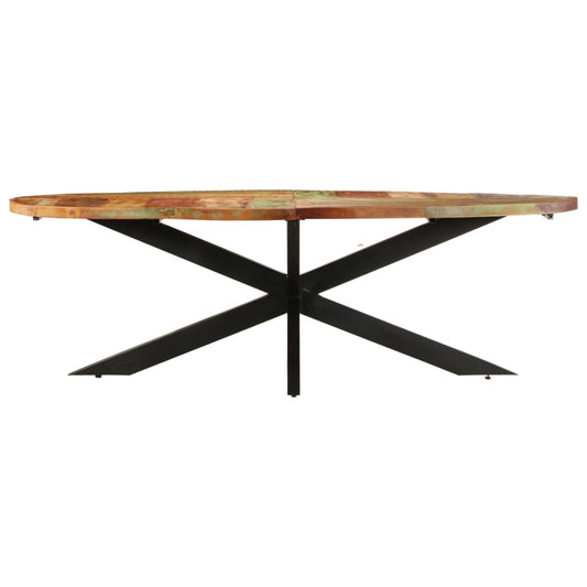 321679 vidaXL Dining Table 240x100x75 cm Solid Reclaimed Wood 321679 vidaXL Dining Table 240x100x75 cm Solid Reclaimed Wood