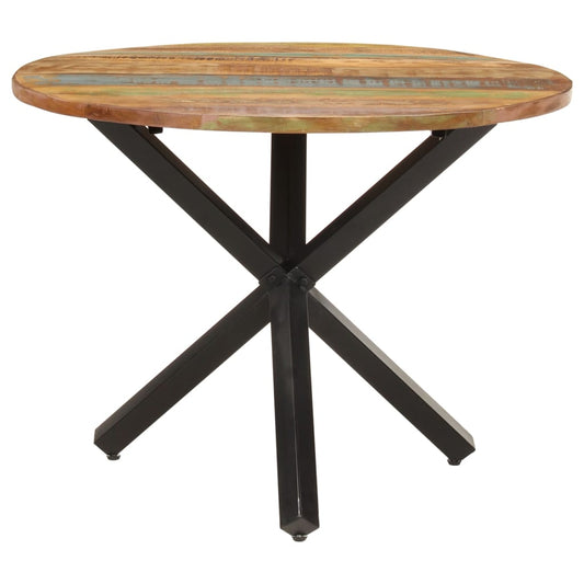 Dining Table Round 100x100x75 cm Solid Reclaimed Wood Dining Table Round 100x100x75 cm Solid Reclaimed Wood