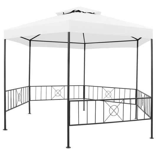 312233 vidaXL Garden Gazebo 323x275x265 cm White 180 g/m² 312233 vidaXL Garden Gazebo 323x275x265 cm White 180 g/m²