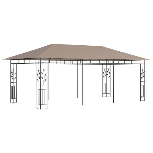 Gazebo with Mosquito Net 6x3x2.73 m Taupe 180 g/m² Gazebo with Mosquito Net 6x3x2.73 m Taupe 180 g/m²