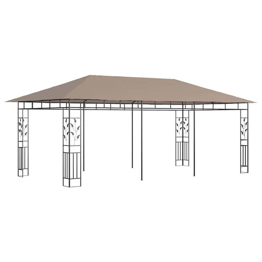 Gazebo with Mosquito Net 6x3x2,73 m Taupe 180 g/m² Gazebo with Mosquito Net 6x3x2,73 m Taupe 180 g/m²