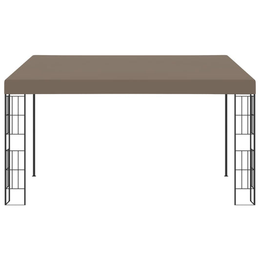 Wall-mounted Gazebo 4x3 m Taupe Fabric Wall-mounted Gazebo 4x3 m Taupe Fabric