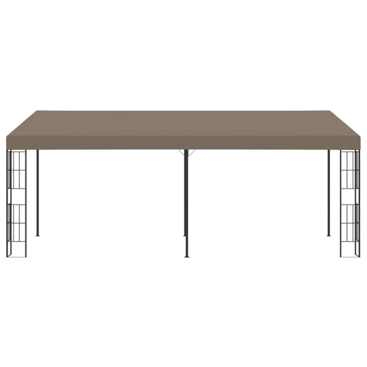 Wall-mounted Gazebo 6x3 m Taupe Fabric Wall-mounted Gazebo 6x3 m Taupe Fabric