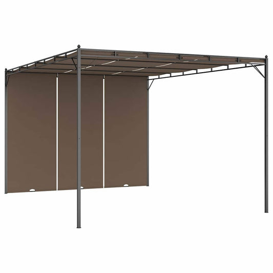 312264 vidaXL Garden Gazebo with Side Curtain 4x3x2,25 m Taupe 312264 vidaXL Garden Gazebo with Side Curtain 4x3x2,25 m Taupe