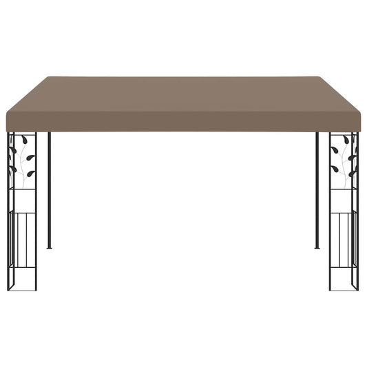 312266 vidaXL Wall-mounted Gazebo 4x3x2,5 m Taupe 312266 vidaXL Wall-mounted Gazebo 4x3x2,5 m Taupe