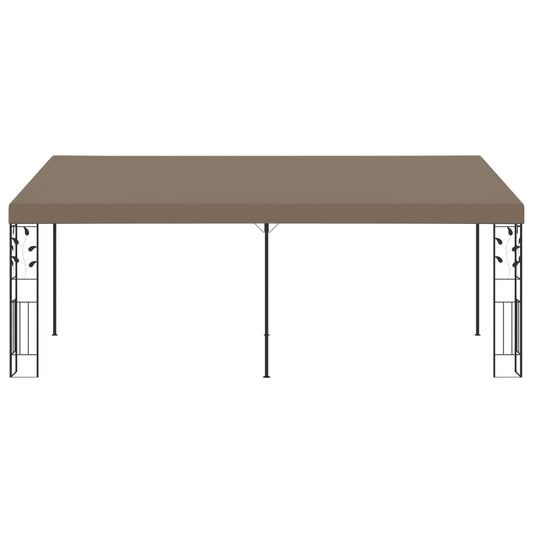 Wall-mounted Gazebo 6x3x2.5 m Taupe Wall-mounted Gazebo 6x3x2.5 m Taupe