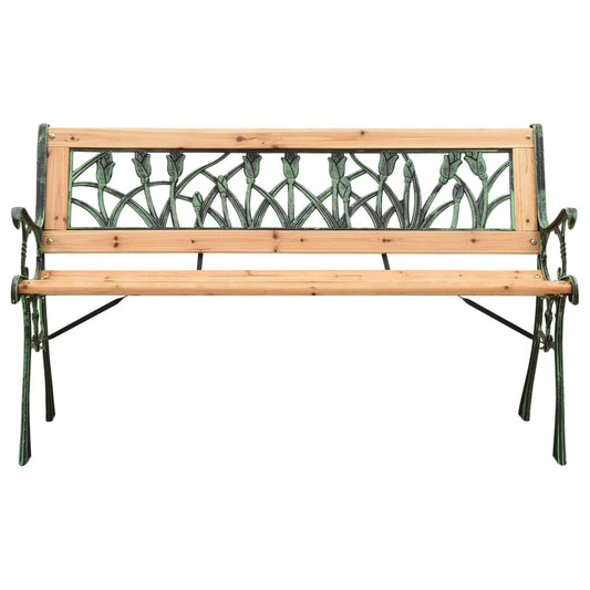 312031 vidaXL Garden Bench 122 cm Cast Iron and Solid Firwood 312031 vidaXL Garden Bench 122 cm Cast Iron and Solid Firwood