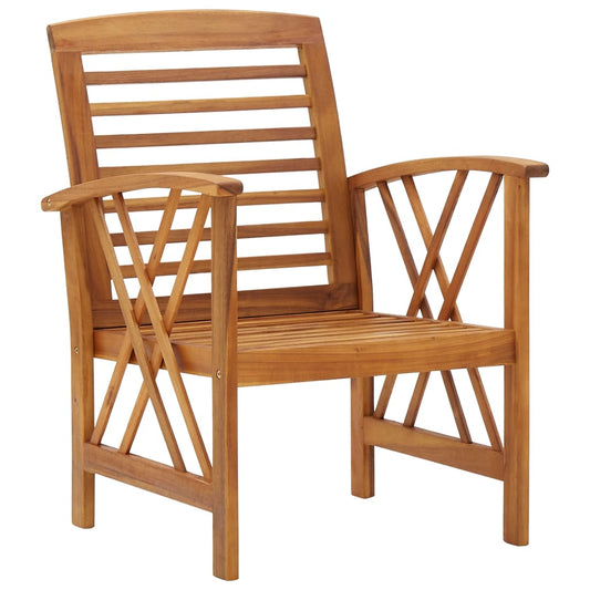 Garden Chairs 2 pcs Solid Acacia Wood Garden Chairs 2 pcs Solid Acacia Wood
