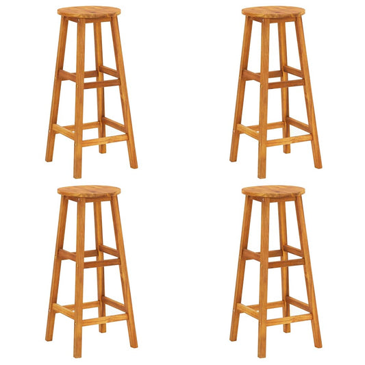 Bar Stools 4 pcs Solid Acacia Wood Bar Stools 4 pcs Solid Acacia Wood