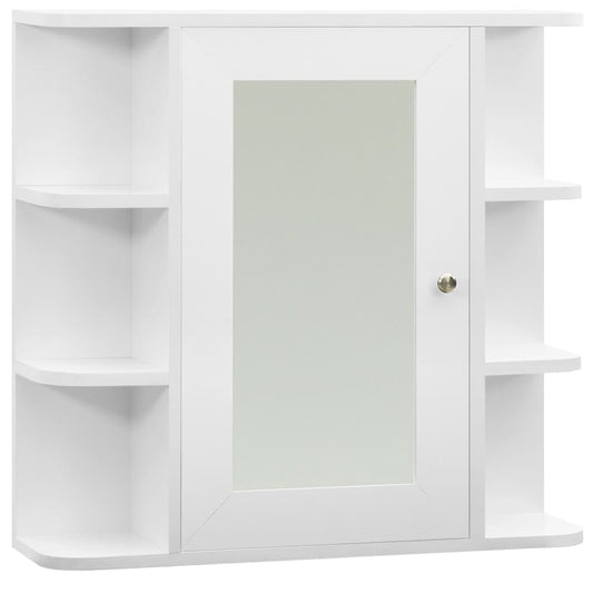 Bathroom Mirror Cabinet White 66x17x63 cm MDF Bathroom Mirror Cabinet White 66x17x63 cm MDF