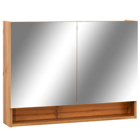 LED Bathroom Mirror Cabinet Oak 80x15x60 cm MDF LED Bathroom Mirror Cabinet Oak 80x15x60 cm MDF