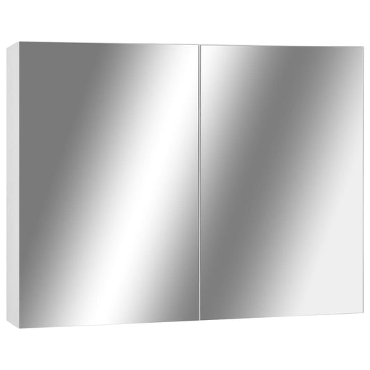 Bathroom Mirror Cabinet White 80x15x60 cm MDF Bathroom Mirror Cabinet White 80x15x60 cm MDF