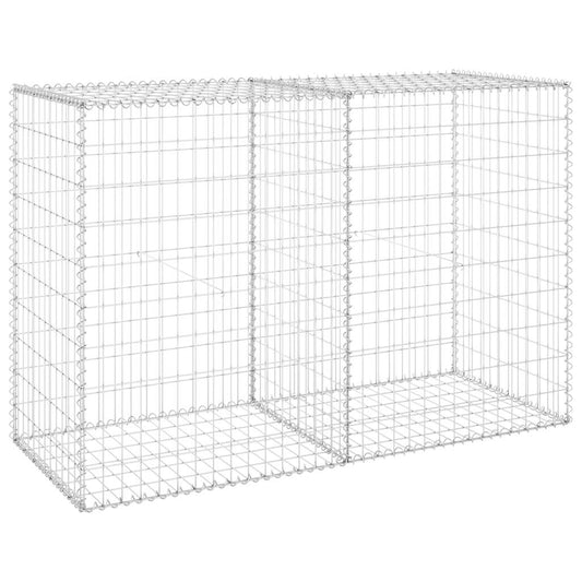 147814 vidaXL Gabion Wall with Covers Galvanised Steel 150x60x100 cm 147814 vidaXL Gabion Wall with Covers Galvanised Steel 150x60x100 cm