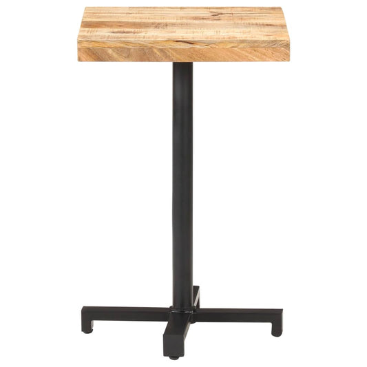 Bistro Table Square 50x50x75 cm Rough Mango Wood Bistro Table Square 50x50x75 cm Rough Mango Wood