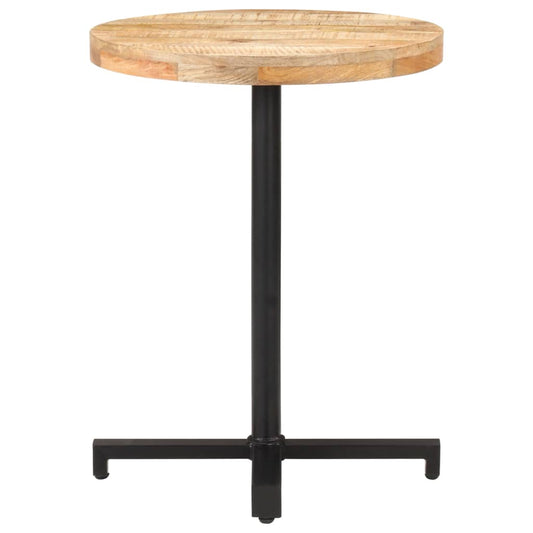 Bistro Table Round Ø60x75 cm Rough Mango Wood Bistro Table Round Ø60x75 cm Rough Mango Wood