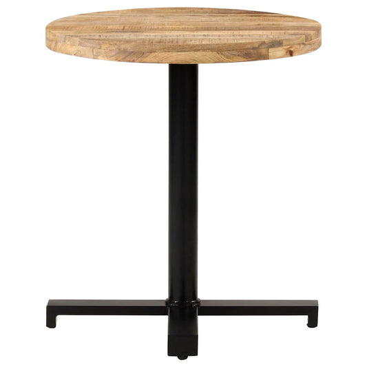 320267 vidaXL Bistro Table Round Ø70x75 cm Rough Mango Wood 320267 vidaXL Bistro Table Round Ø70x75 cm Rough Mango Wood