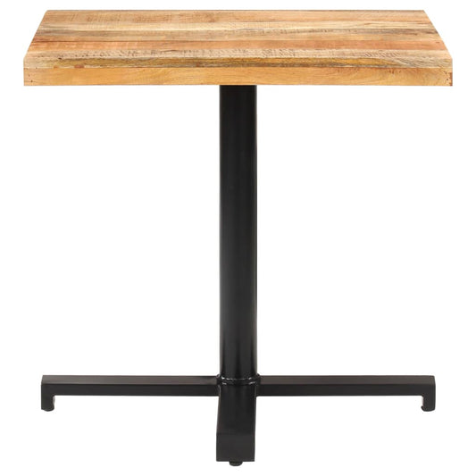 Bistro Table Square 80x80x75 cm Rough Mango Wood Bistro Table Square 80x80x75 cm Rough Mango Wood