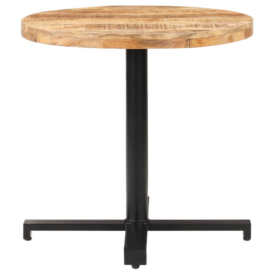 Bistro Table Round Ø80x75 cm Rough Mango Wood Bistro Table Round Ø80x75 cm Rough Mango Wood