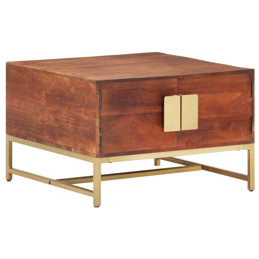 320376 vidaXL Coffee Table Honey Brown 67x67x45 cm Solid Acacia Wood