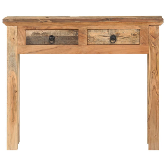 Console Table 90.5x30x75cm Solid Acacia Wood and Reclaimed Wood Console Table 90.5x30x75cm Solid Acacia Wood and Reclaimed Wood