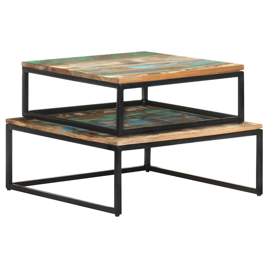 320390 vidaXL Nesting Coffee Tables 2 pcs Solid Reclaimed Wood 320390 vidaXL Nesting Coffee Tables 2 pcs Solid Reclaimed Wood