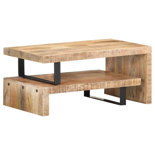 2 Piece Coffee Table Set Solid Mango Wood 2 Piece Coffee Table Set Solid Mango Wood