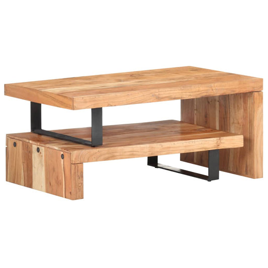 2 Piece Coffee Table Set Solid Acacia Wood 2 Piece Coffee Table Set Solid Acacia Wood