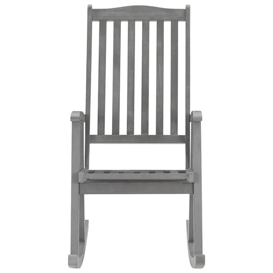 Rocking Chair Grey Solid Acacia Wood Rocking Chair Grey Solid Acacia Wood