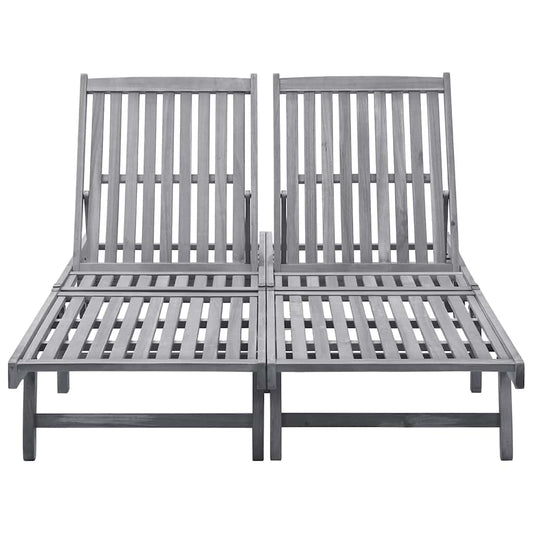 311874 vidaXL 2-Person Sun Lounger Solid Acacia Wood 311874 vidaXL 2-Person Sun Lounger Solid Acacia Wood