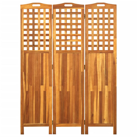 3-Panel Room Divider 121x2x170 cm Solid Acacia Wood 3-Panel Room Divider 121x2x170 cm Solid Acacia Wood
