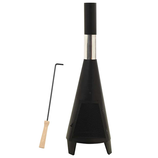 313355 vidaXL Garden Stove with Poker 38x38x122 cm Steel 313355 vidaXL Garden Stove with Poker 38x38x122 cm Steel