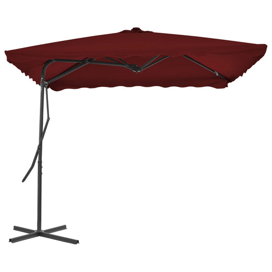 Garden Parasol | Bordeaux Red | Fabric, Powder-coated steel | 250x250 cm Garden Parasol | Bordeaux Red | Fabric, Powder-coated steel | 250x250 cm