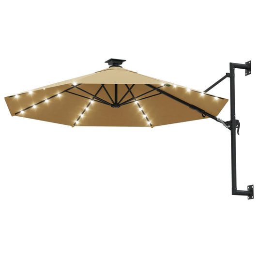 Garden Parasol | Taupe | Polyester | Large | Adjustable Armrests Garden Parasol | Taupe | Polyester | Large | Adjustable Armrests