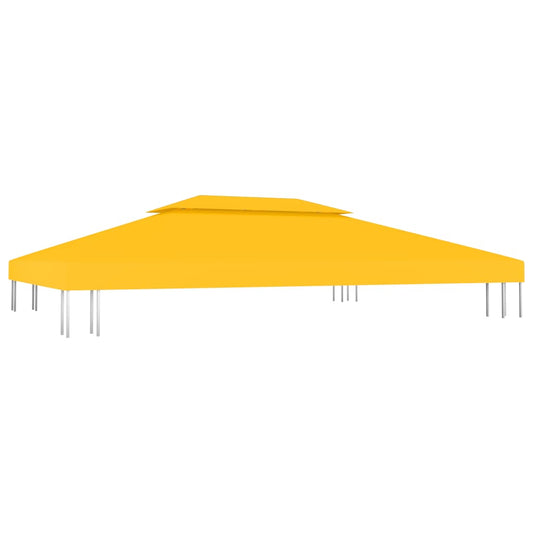 2-Tier Gazebo Top Cover 310 g/m² 4x3 m Yellow 2-Tier Gazebo Top Cover 310 g/m² 4x3 m Yellow