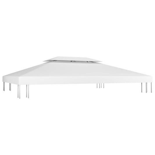 2-Tier Gazebo Top Cover 310 g/m² 4x3 m White 2-Tier Gazebo Top Cover 310 g/m² 4x3 m White