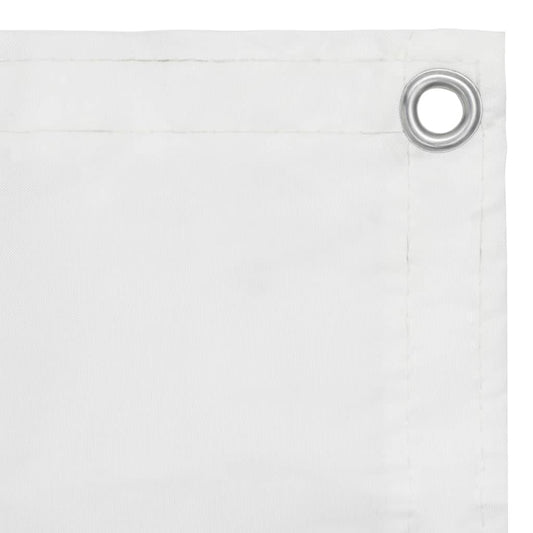 Balcony Screen White 90x500 cm Oxford Fabric Balcony Screen White 90x500 cm Oxford Fabric