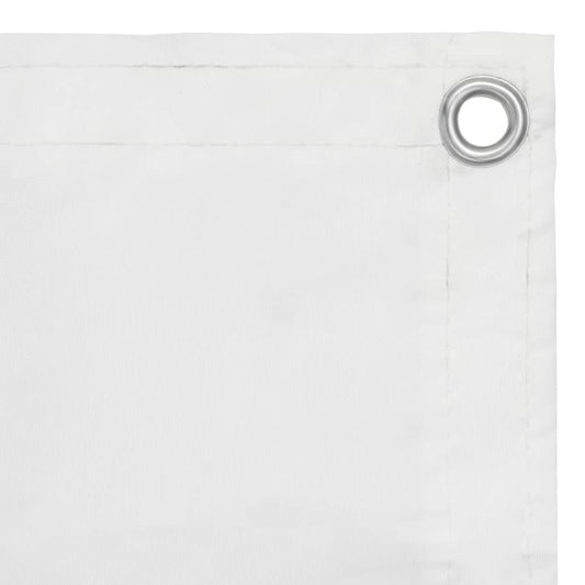 Balcony Screen White 120x600 cm Oxford Fabric Balcony Screen White 120x600 cm Oxford Fabric