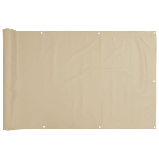 Balcony Screen Beige 120x300 cm Oxford Fabric Balcony Screen Beige 120x300 cm Oxford Fabric