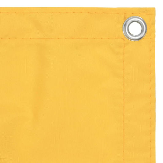 Balcony Screen Yellow 75x600 cm Oxford Fabric Balcony Screen Yellow 75x600 cm Oxford Fabric