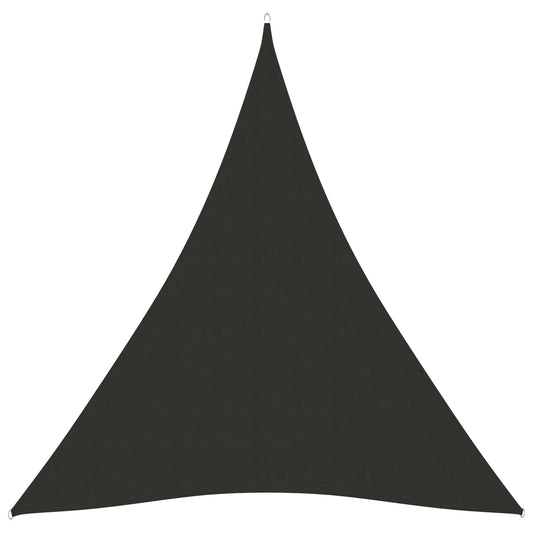 Sunshade Sail Oxford Fabric Triangular 5x7x7 m Anthracite Sunshade Sail Oxford Fabric Triangular 5x7x7 m Anthracite