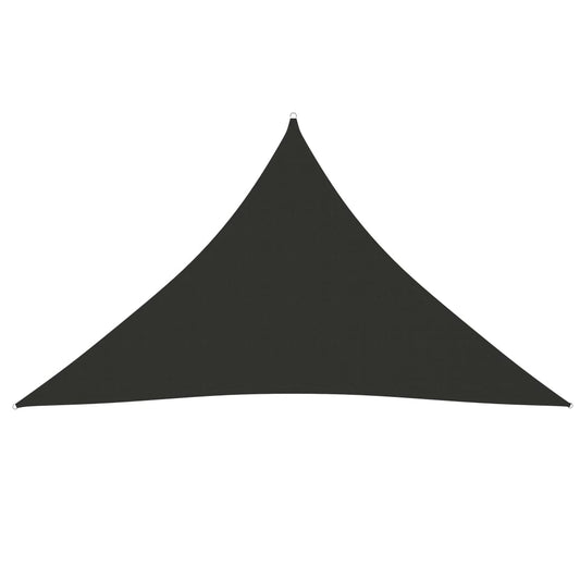 Sunshade Sail Oxford Fabric Triangular 5x5x6 m Anthracite Sunshade Sail Oxford Fabric Triangular 5x5x6 m Anthracite