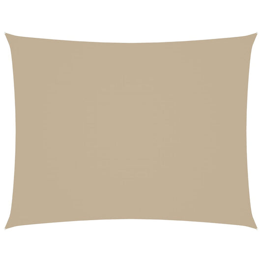 Sunshade Sail Oxford Fabric Rectangular 2.5x4 m Beige Sunshade Sail Oxford Fabric Rectangular 2.5x4 m Beige