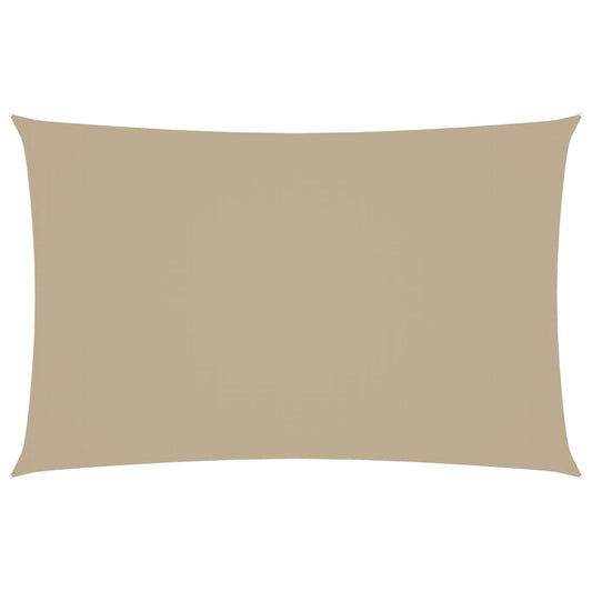 Sunshade Sail Oxford Fabric Rectangular 2.5x5 m Beige Sunshade Sail Oxford Fabric Rectangular 2.5x5 m Beige